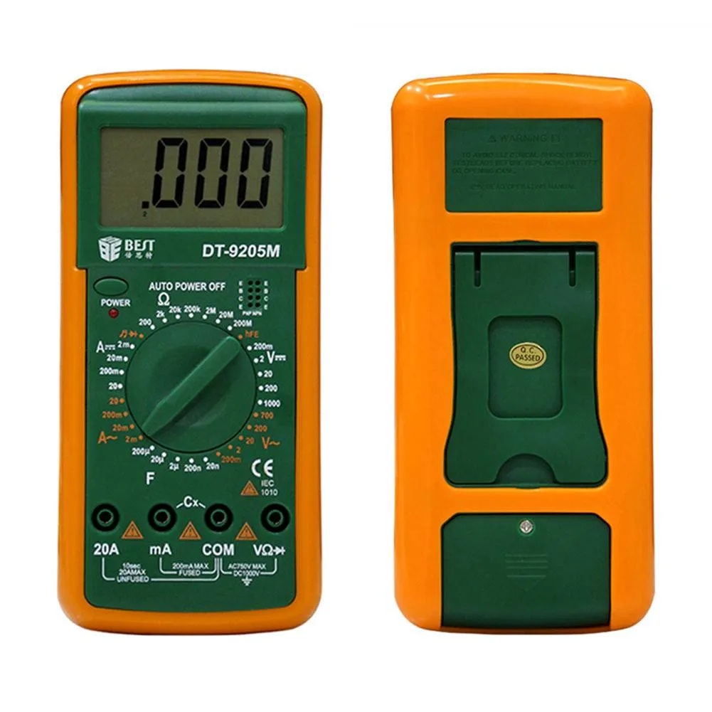 [TOL-MULTI-DT9205] Digital Multimeter DT9205M With Battery